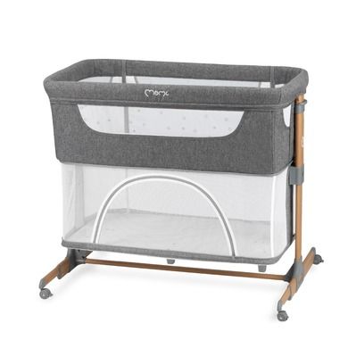 MoMi, Smart Bed, łóżeczko dostawne, 4w1, szare
