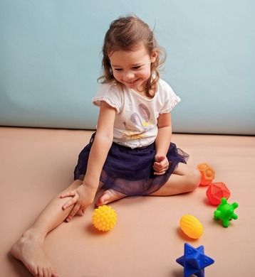 Mom's Care, Sensorky, piłeczki do masażu, piłeczki sensoryczne, 6 szt.