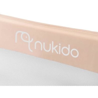 Nukido, osłona zabezpieczająca na łóżko, beżowa, 150-42-35 cm