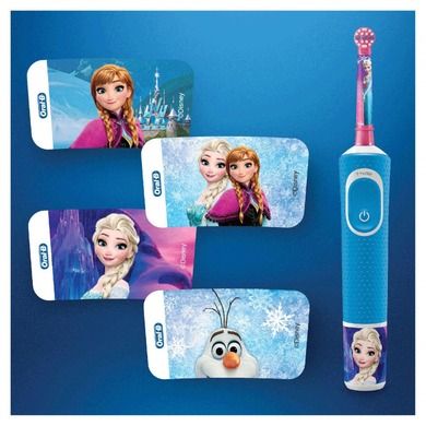 Oral-B, Family Pack, zestaw szczoteczek akumulatorowych: Vitality D100 White SensiUltrathin + D100 Kids, Kraina Lodu, dla dzieci