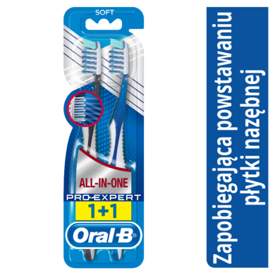 Oral-B, Pro-Expert CrossAction All-In-One, manualna szczoteczka do zębów, miękka