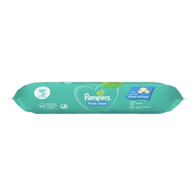 Pampers, Fresh Clean, chusteczki nawilżane, 3-52 szt.
