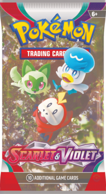 Pokemon TCG: Scarlet and Violet Booster, gra karciana, 10 kart