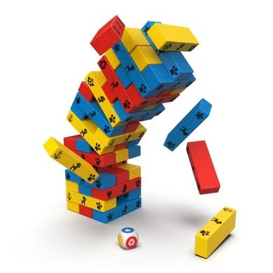 Psi Patrol, Jumbling Tower, drewniana wieża, gra zręcznościowa