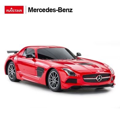 Rastar, Mercedes-Benz SLS AMG, samochód zdalnie sterowany, czerwony, 1:18