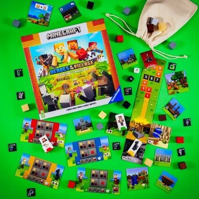 Ravensburger, Minecraft, Heroes of Village, Uratuj wioskę, gra familijna