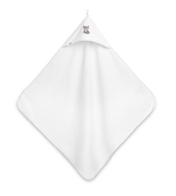Sensillo, Wilk, okrycie kąpielowe frotte, 100-100 cm, białe