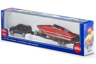 Siku, Samochód z motorówką, model pojazdu, 2543