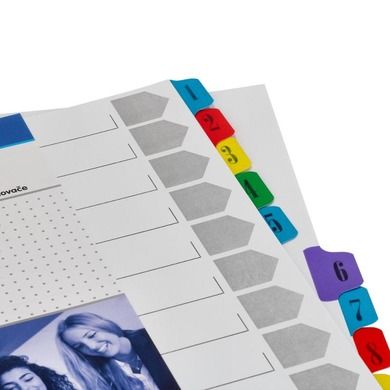 Starpak, przekładki do segregatora A4, z numerami