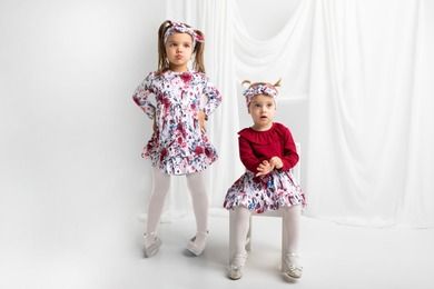 Sukienka dziewczęca z długim rękawem, biała, Nicol