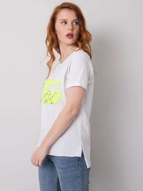 T-shirt damski, biały, H&B