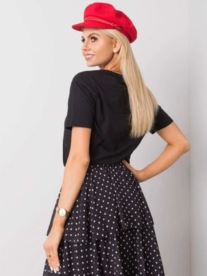 T-shirt damski, czarny, H&B