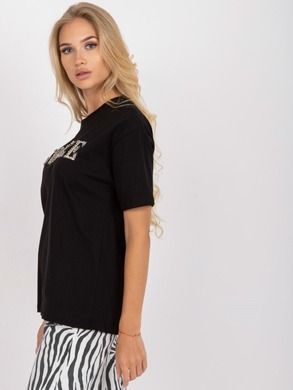 T-shirt damski, czarny, H&B