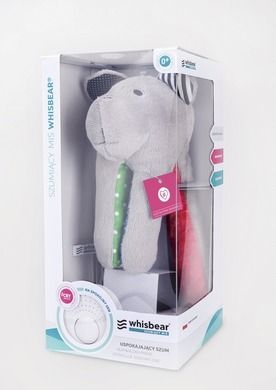 Whisbear - Szumiący Miś Soft, maskotka szumiąca z czujnikiem płaczu, cytryna