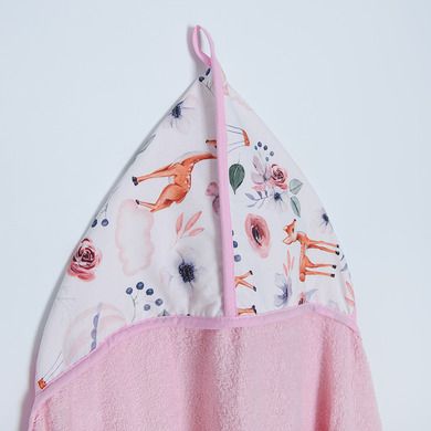 Babymatex, Maxi Junior, Sarenki, okrycie kąpielowe, róż, 140-70 cm