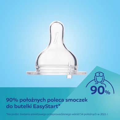 Canpol babies, EasyStart, Newborn baby, butelka antykolkowa, 120 ml, beżowe serduszka, 0m+