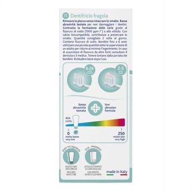 Chicco, pasta do zębów o smaku truskawokowym z fluorem, 50 ml, 12m+