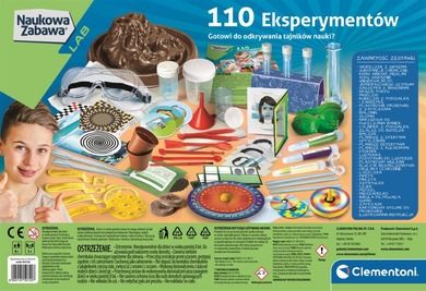 Clementoni, Naukowa zabawa, 110 eksperymentów, zestaw edukacyjny