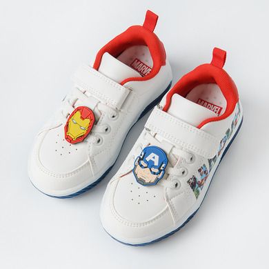 Cool Club, Buty sportowe chłopięce, białe, świecąca podeszwa, Marvel Super Heroes