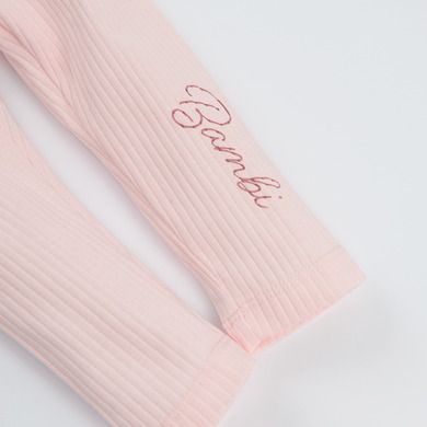 Cool Club, Komplet dziewczęcy, Body z długim rękawem, Legginsy, ecru, różowy, Bambi
