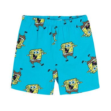 Cool Club, Piżama chłopięca, żółto-niebieska, SpongeBob