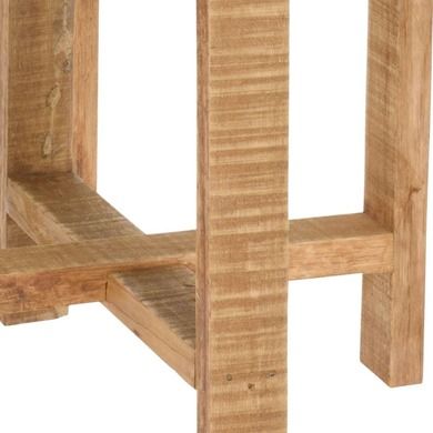 Home Styling Collection, doniczka na drewnianym stojaku, metalowa, 2 szt., biała