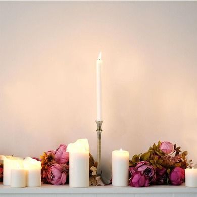 Home Styling Collection, świecznik aluminiowy, stare złoto, 30,5 cm