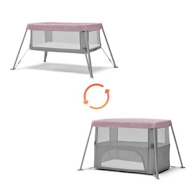 Kinderkraft, Movi, łóżeczko turystyczne, pink