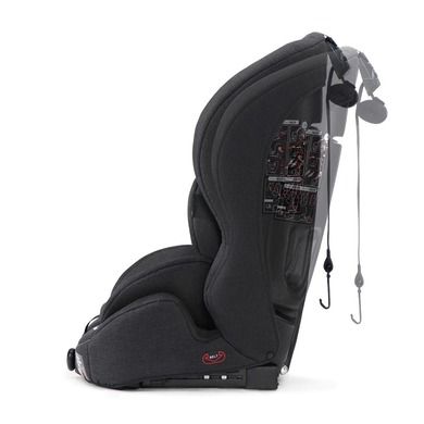 Kinderkraft, Safety-Fix, fotelik samochodowy, 9-36 kg, czarny