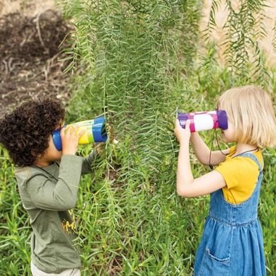 Learning Resources, GeoSafari Jr., lornetka dla dzieci, 2x, różowa