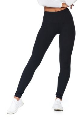 Legginsy damskie, czarne, zestaw, 2 szt., Moraj