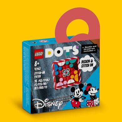 LEGO DOTS, Myszka Miki i Myszka Minnie - naszywka, 41963