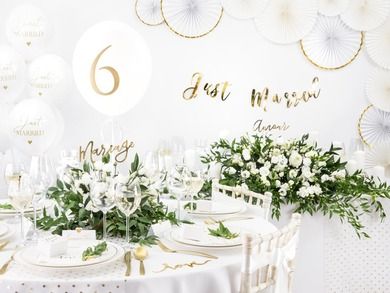 PartyDeco, ozdobne pudełeczka, thank you, biały, 6-3,5-5,5 cm, 10 szt.
