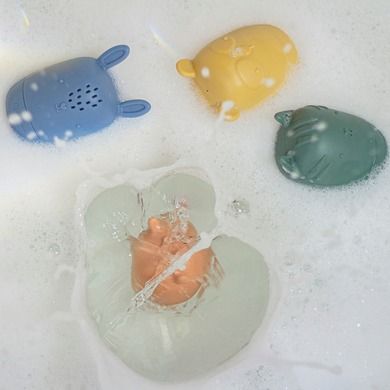 Petite&Mars, Amigos, silikonowe zabawki kąpielowe