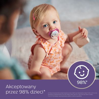 Philips Avent, Ultra Air, girl, smoczek uspokajający, 6-18m, 2 szt.