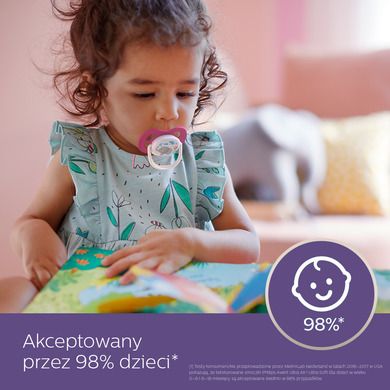 Philips Avent, Ultra Air, girl, smoczek uspokajający, 6-18m, 2 szt.