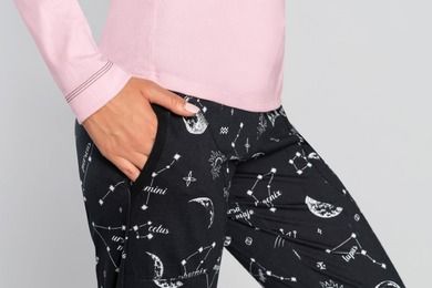 Piżama damska, różowa, Umbra, Italian Fashion