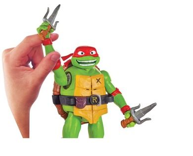 Wojownicze Żółwie Ninja, Zmutowany chaos, Rafaello, Deluxe, figurka z dźwiękiem, 14 cm