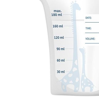 BabyOno, woreczki do przechowywania pokarmu, 180 ml, 30 szt.