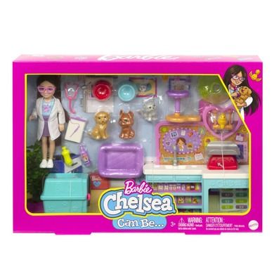 Barbie, Weterynarz, zestaw z lalką Chelsea