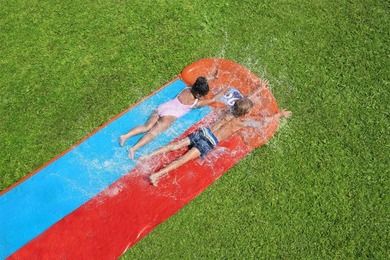 Bestway, H2oGo!, ślizgawka podwójna, tsunami z rampą, 4.88 m