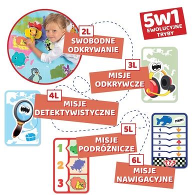 Chicco, Edu4you, Poznaj Świat - baw się i koduj, mata edukacyjna