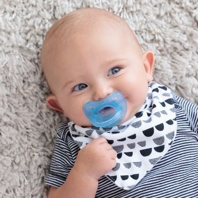 Chicco, PhysioForma Soft, smoczek uspokajający, silikonowy, niebieski, 0m+