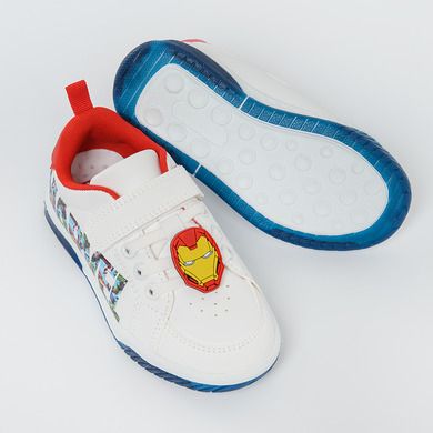 Cool Club, Buty sportowe chłopięce, białe, świecąca podeszwa, Marvel Super Heroes