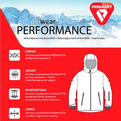 Cool Club, Kurtka narciarska chłopięca z kapturem, Keep skiing, PrimaLoft