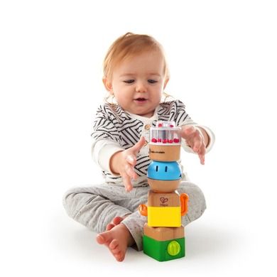 Hape, Baby Einstein, 4 kostki sensoryczne, klocki