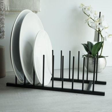 Home Styling Collection, organizer stojak, metalowy czarny loft, 34,5-12,5 cm