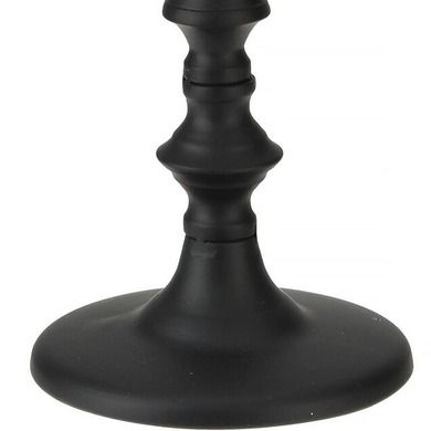 Home Styling Collection, świecznik metalowy, czarny loft, 30 cm