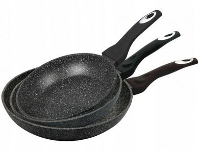 Klausberg, zestaw patelni granitowych 20/24/28 cm, KB-7290