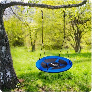Ricokids, huśtawka okrągła, bocianie gniazdo, niebieskie, 95 cm